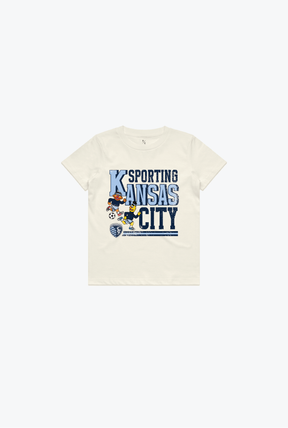 Sporting Kansas City x Sesame Street Stacked Kids T-Shirt - Ivory