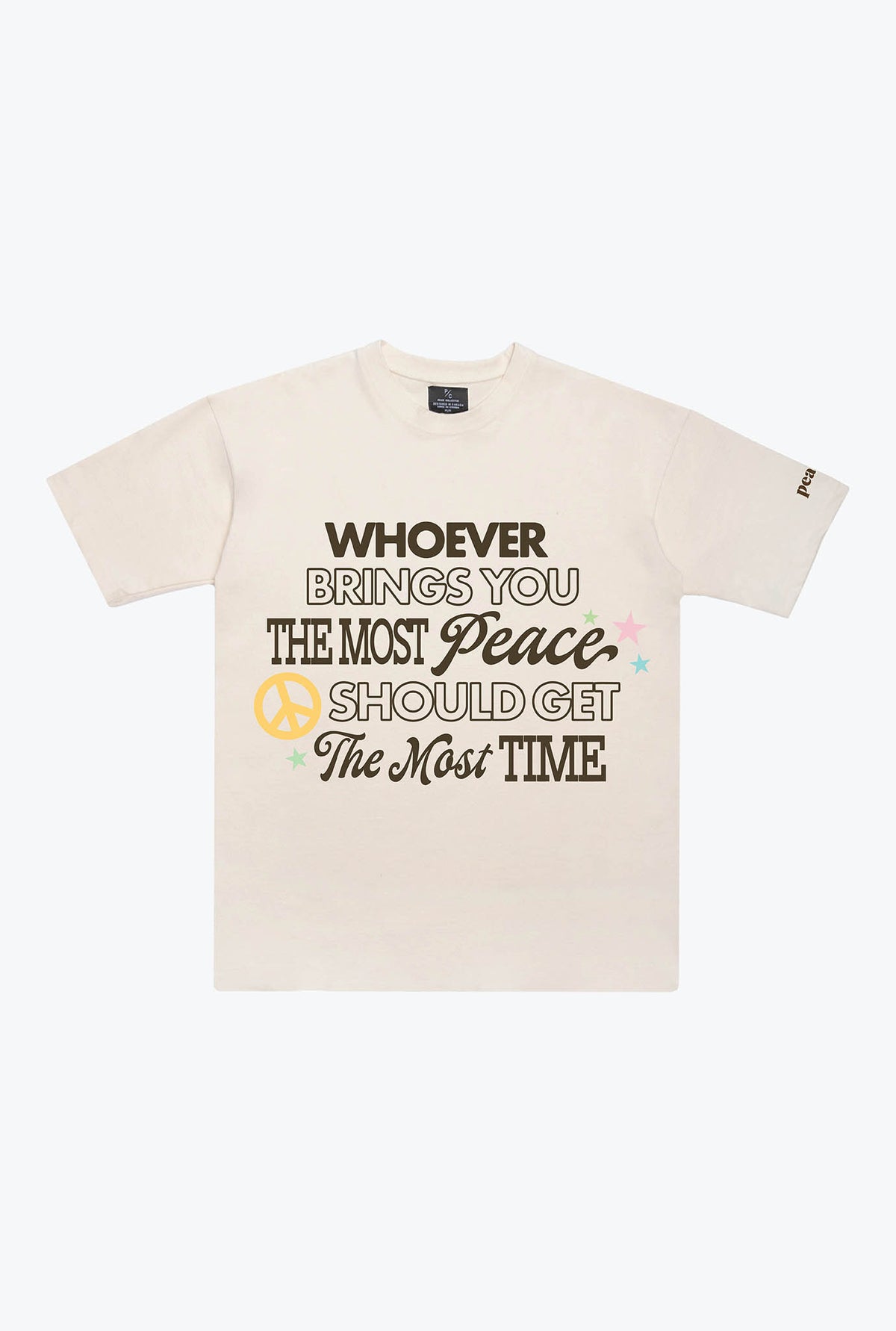 Bring Peace Heavyweight T-Shirt - Ivory