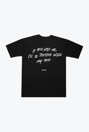 Trapped Inside My Head T-Shirt - Black