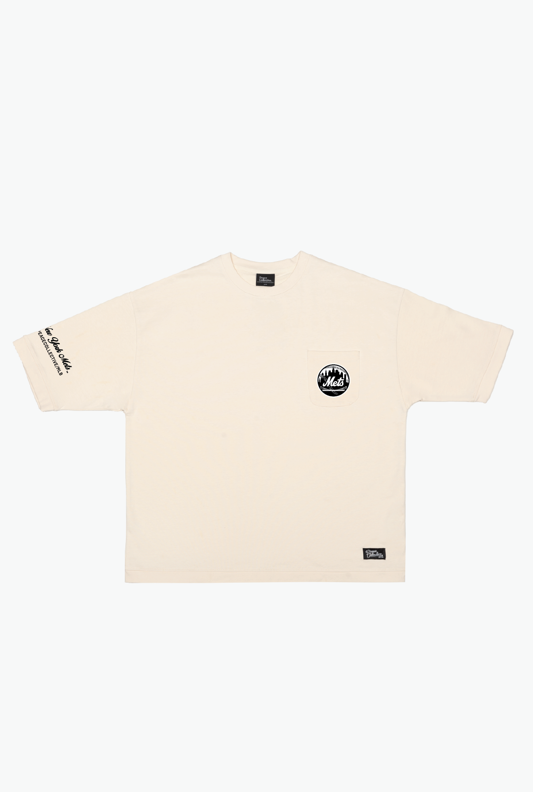 New York Mets Preppy Heavyweight Pocket T-Shirt - Ivory