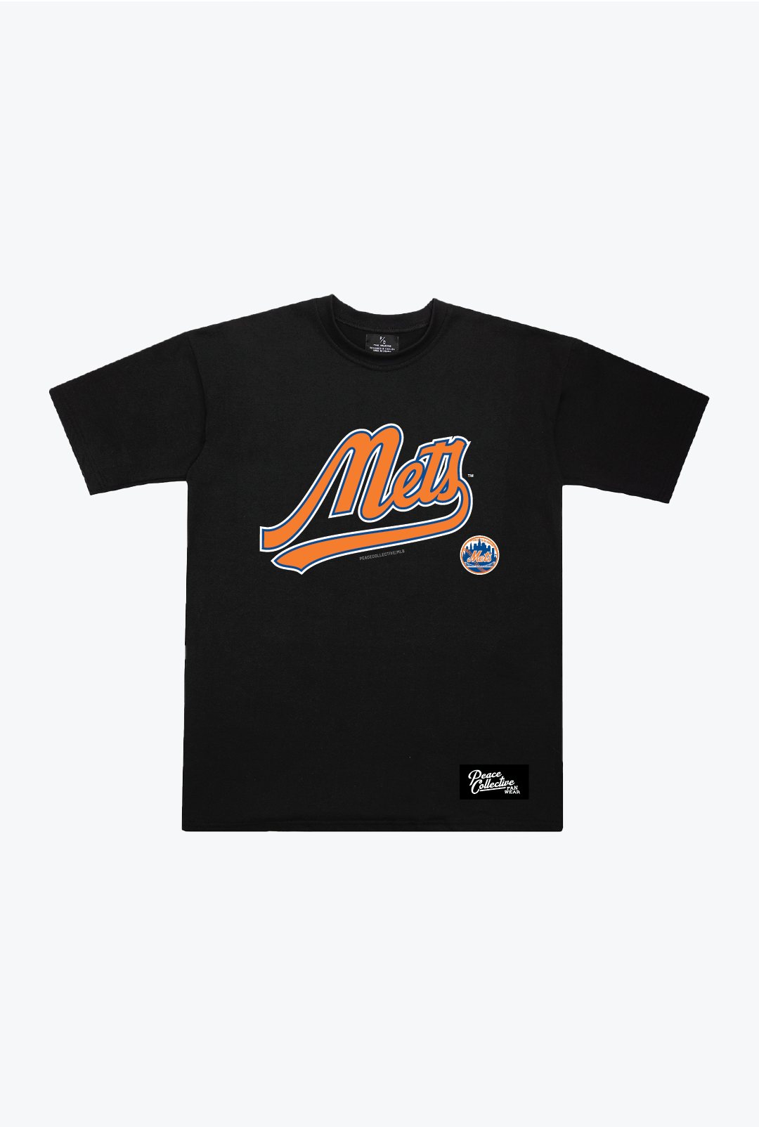 New York Mets Spirit Heavyweight T-Shirt - Black