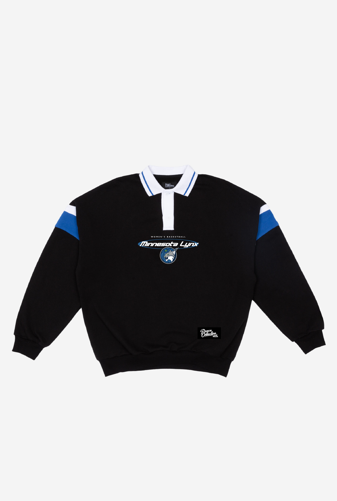Minnesota Lynx Vintage Oversized Rugby - Black / Blue