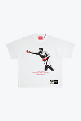 P/C x Muhammad Ali Heavyweight Garment Dyed T-Shirt - White