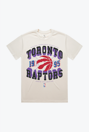 T-shirt Court Premium des Toronto Raptors - Ivoire