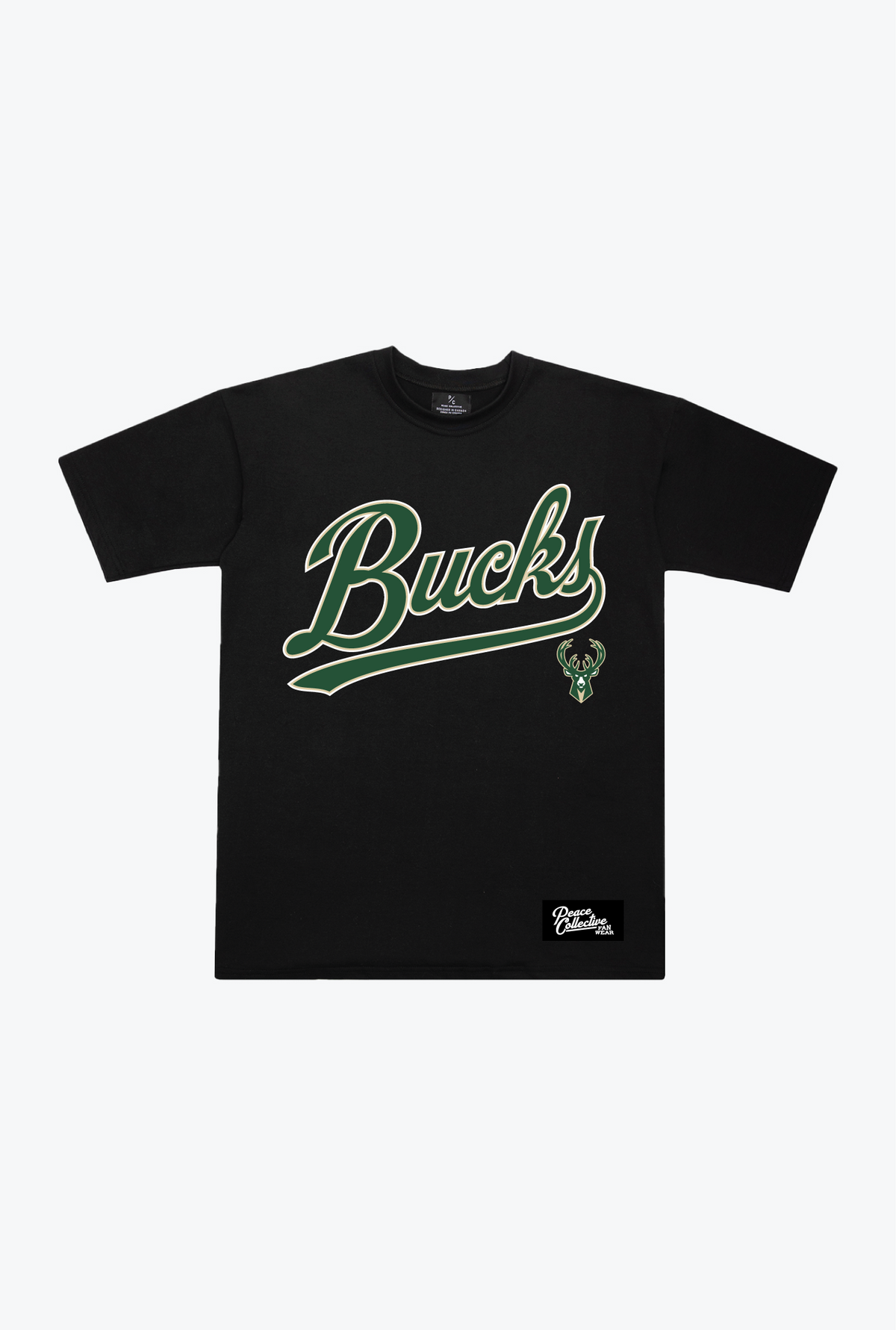 Milwaukee Bucks Spirit Heavyweight T-Shirt - Black