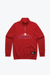 Toronto Raptors Vintage Quarter Zip - Red