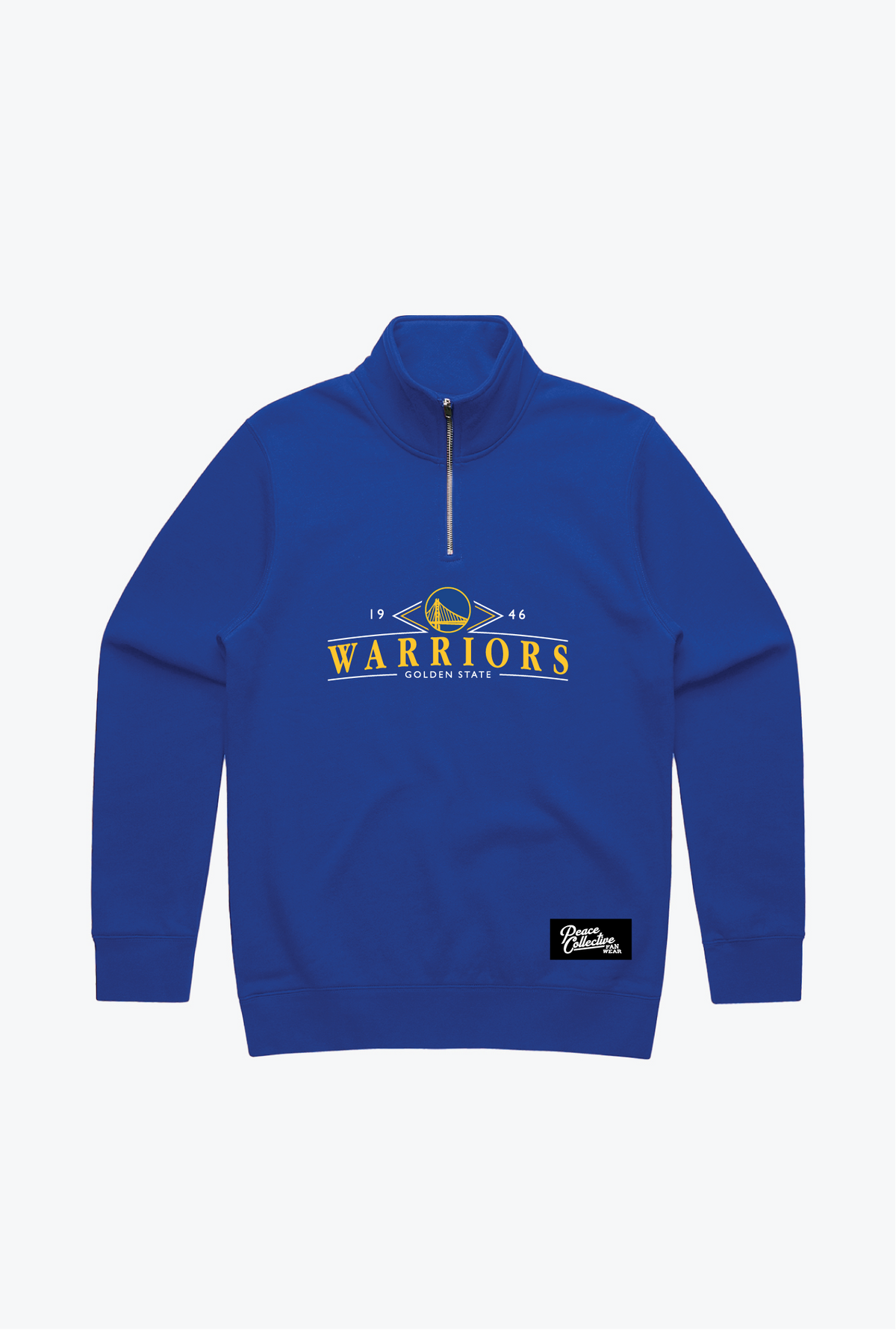Golden State Warriors Vintage Quarter Zip - Royal