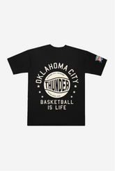 Oklahoma City Thunder Stadium Varsity Heavyweight T-Shirt - Black