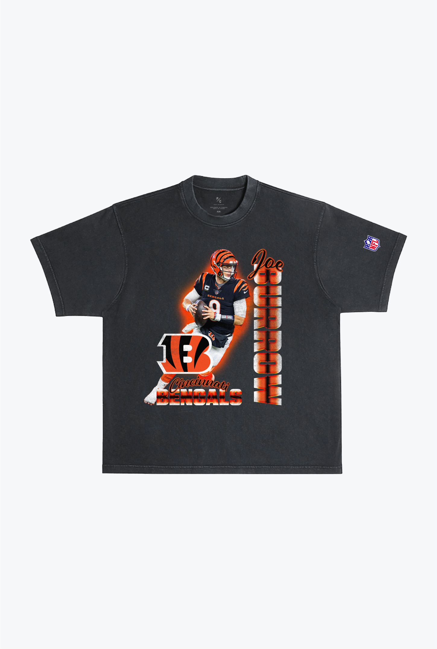 Joe Burrow Garment Dyed Heavyweight T-Shirt - Black