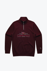 Arizona Cardinals Quarter Zip - Maroon