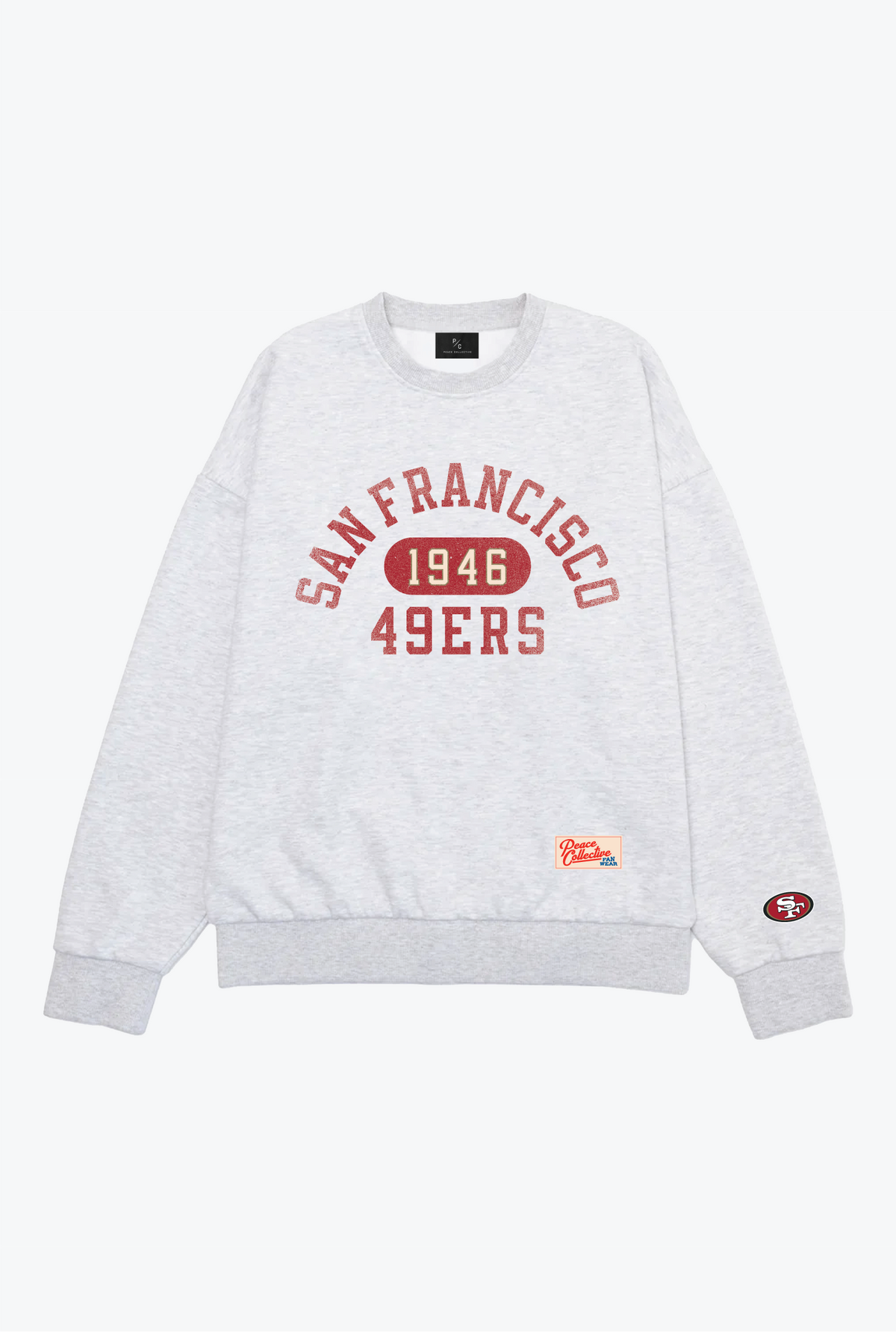 San Francisco 49ers Athletic Club Heavyweight Crewneck - Ash