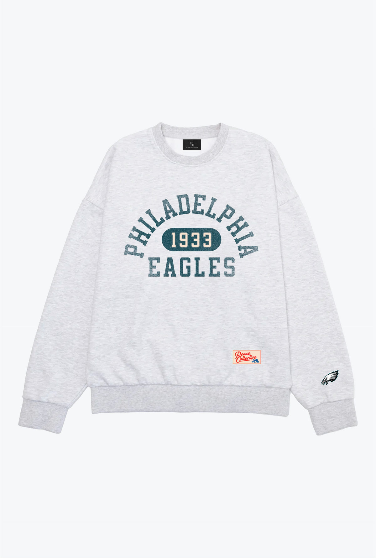 Philadelphia Eagles Athletic Club Heavyweight Crewneck - Ash