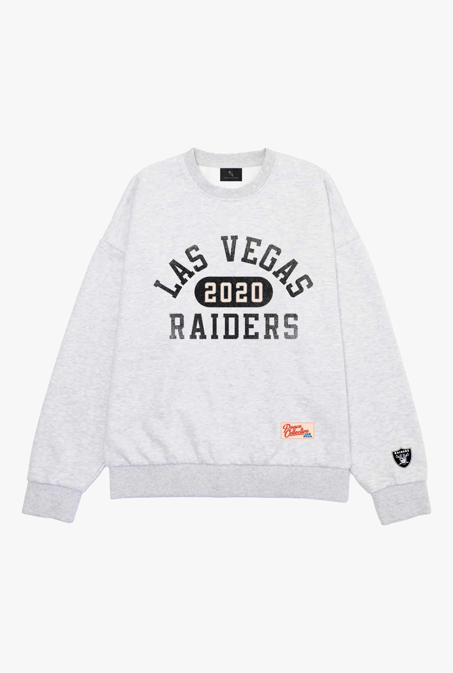 Las Vegas Raiders Athletic Club Heavyweight Crewneck - Ash