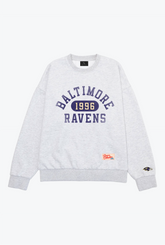 Baltimore Ravens Athletic Club Heavyweight Crewneck - Ash