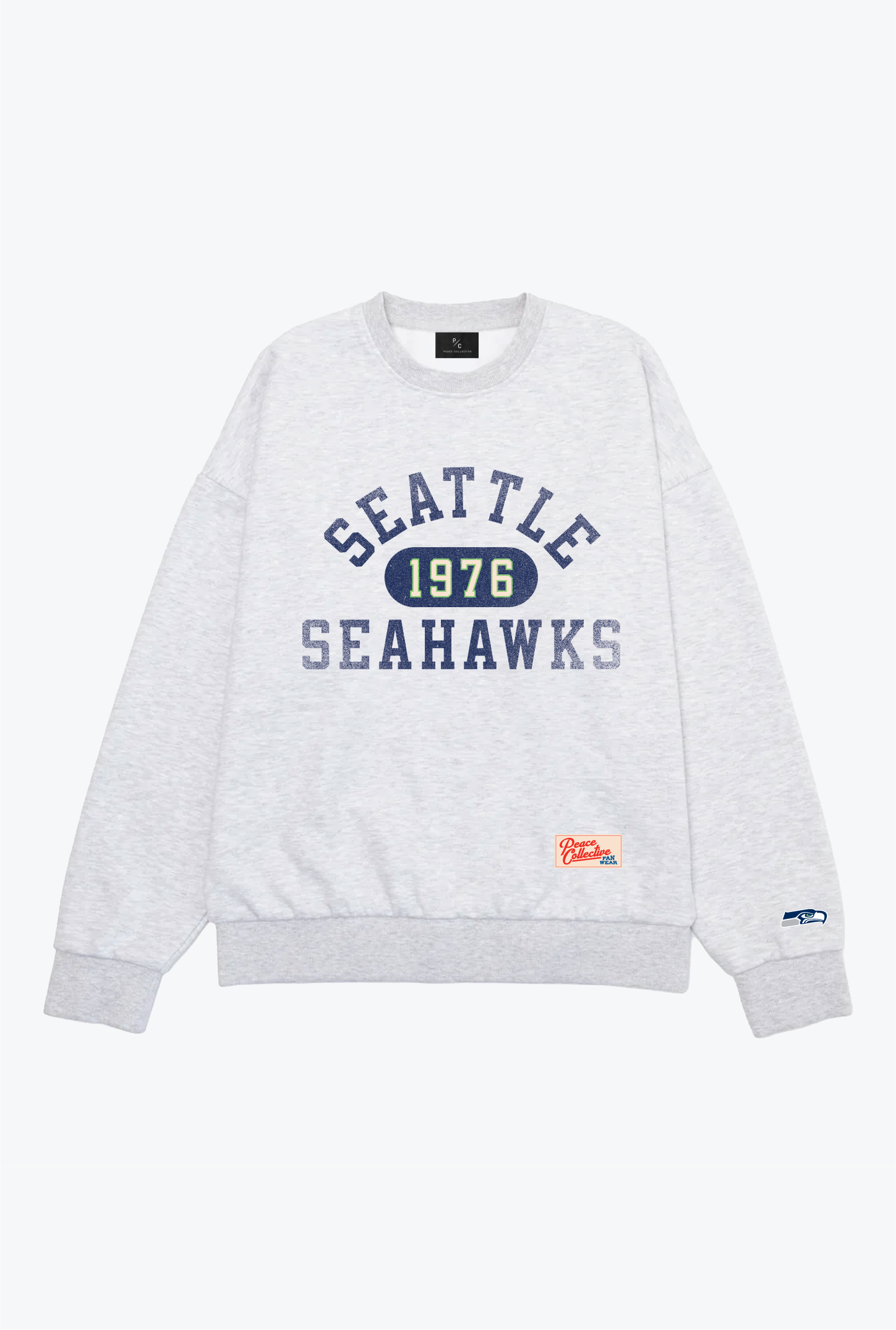 Seattle Seahawks Athletic Club Heavyweight Crewneck - Ash