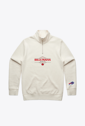 Buffalo Bills Mafia North Quarter Zip - Ivory