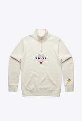 Minnesota Vikings Skol North Quarter Zip - Ivory