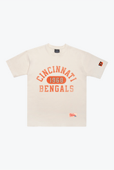 T-shirt épais Athletic Club des Bengals de Cincinnati - Ivoire