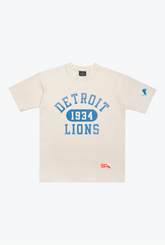 Detroit Lions Athletic Club Heavyweight T-Shirt - Ivory