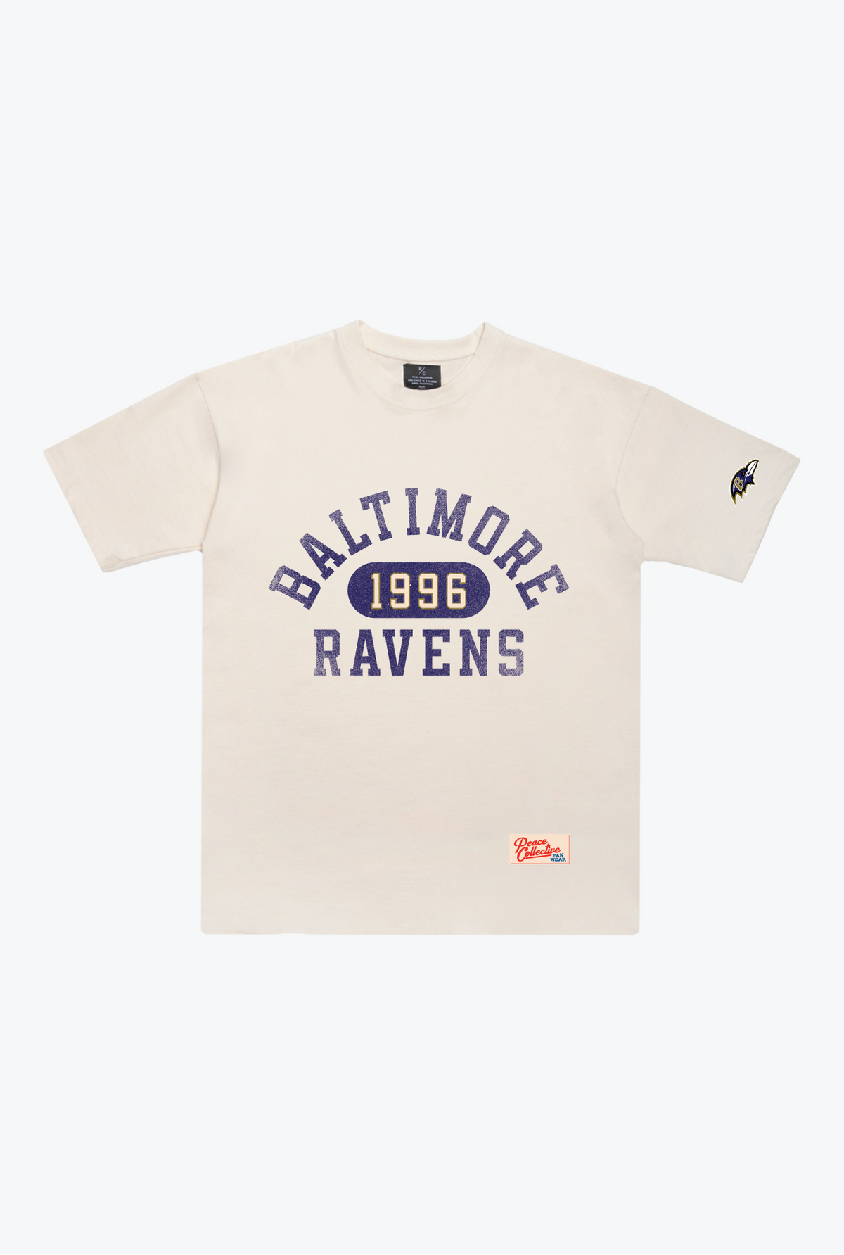 Baltimore Ravens Athletic Club Heavyweight T-Shirt - Ivory