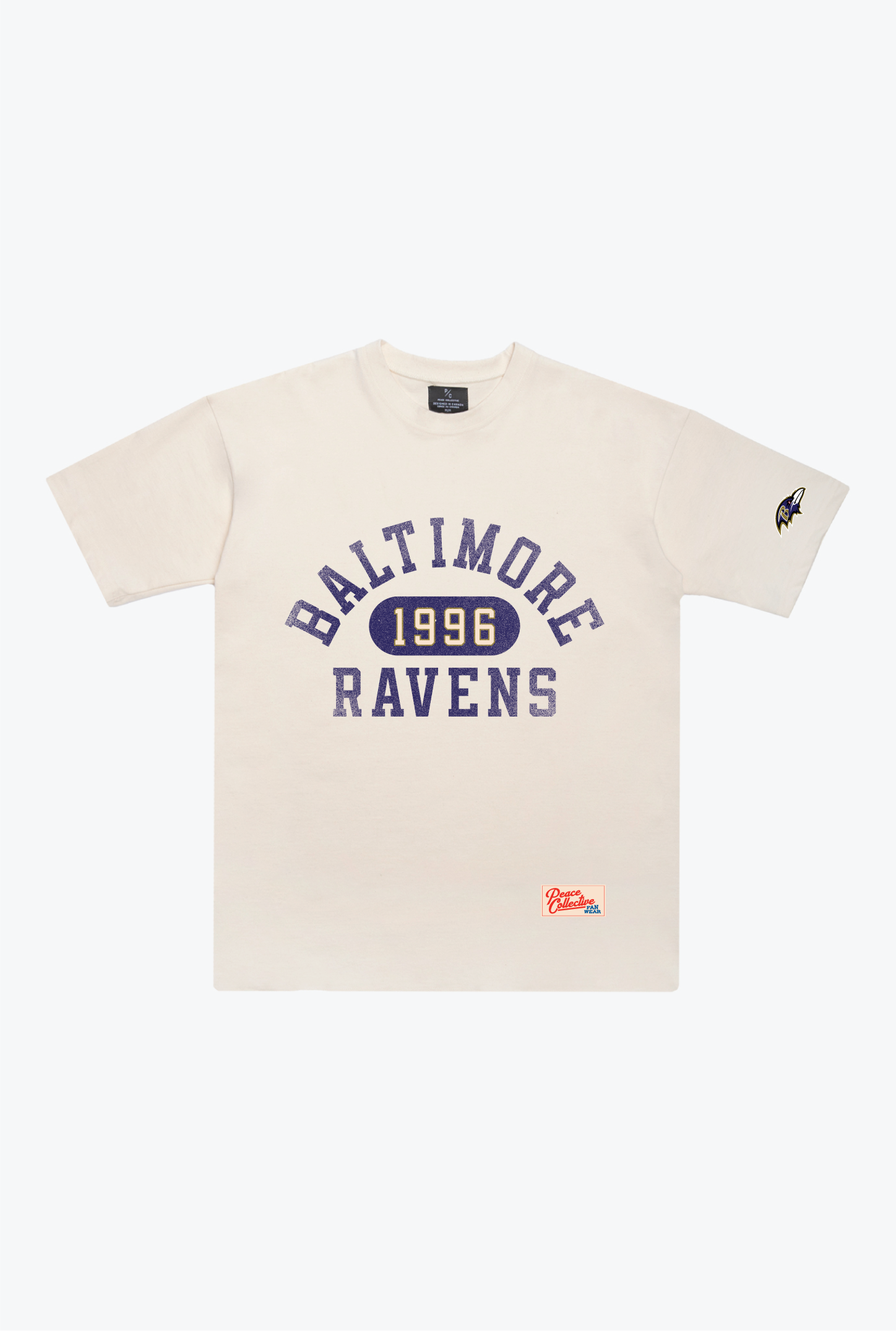 Baltimore Ravens Athletic Club Heavyweight T-Shirt - Ivory