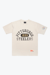 Pittsburgh Steelers Athletic Club Heavyweight T-Shirt - Ivory