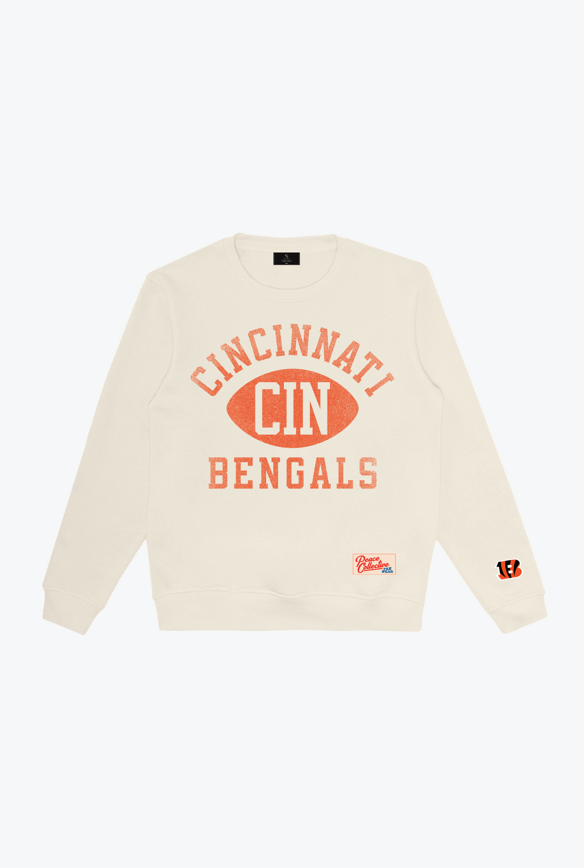 Cincinnati Bengals Warm Up Heavyweight Crewneck - Ivory
