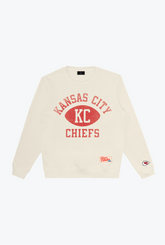 Kansas City Chiefs Warm Up Heavyweight Crewneck - Ivory