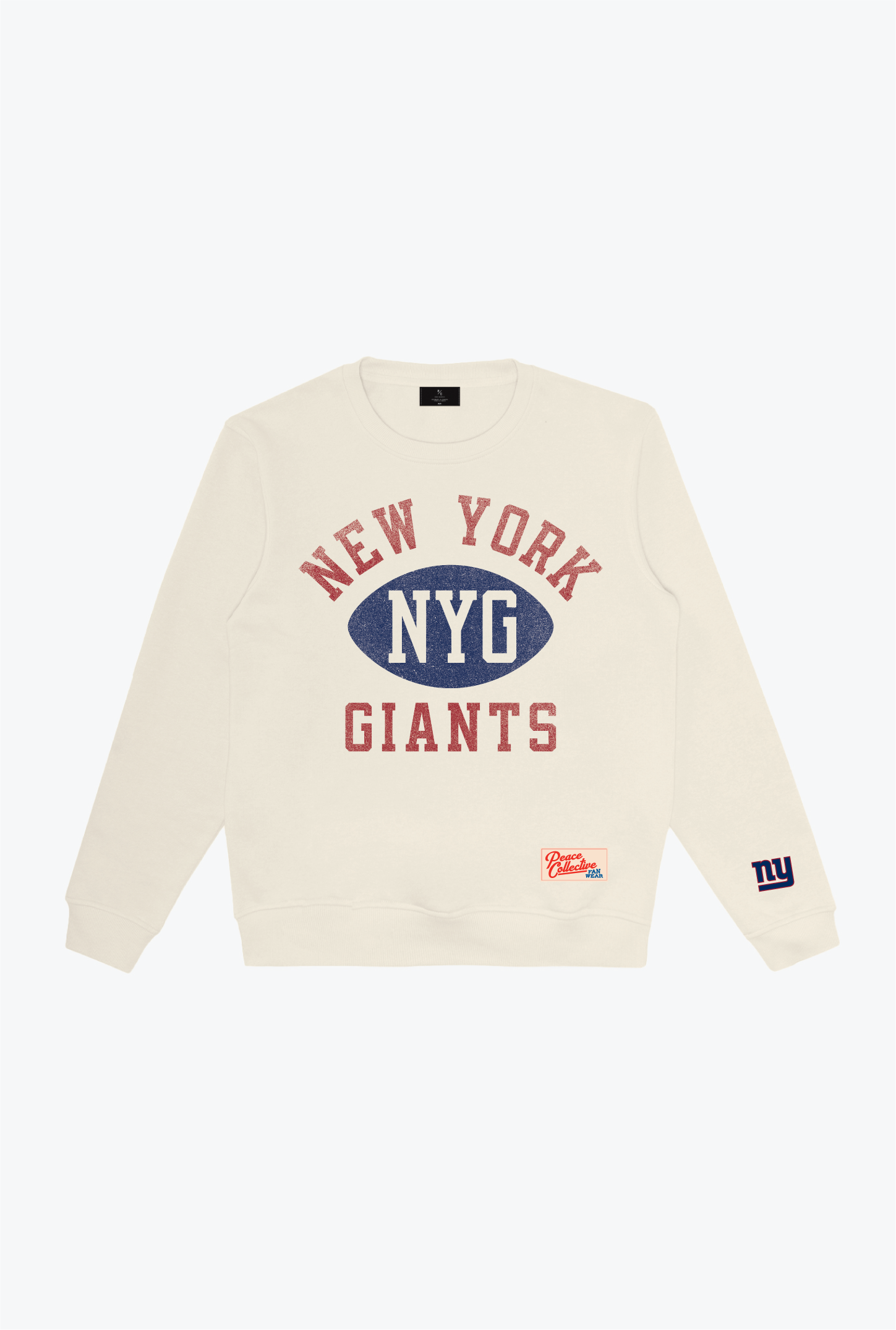 New York Giants Warm Up Heavyweight Crewneck - Ivory