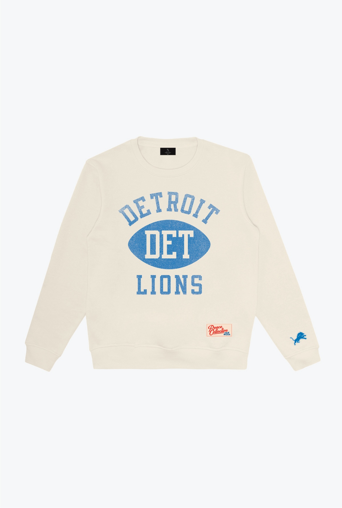 Detroit Lions Warm Up Heavyweight Crewneck - Ivory