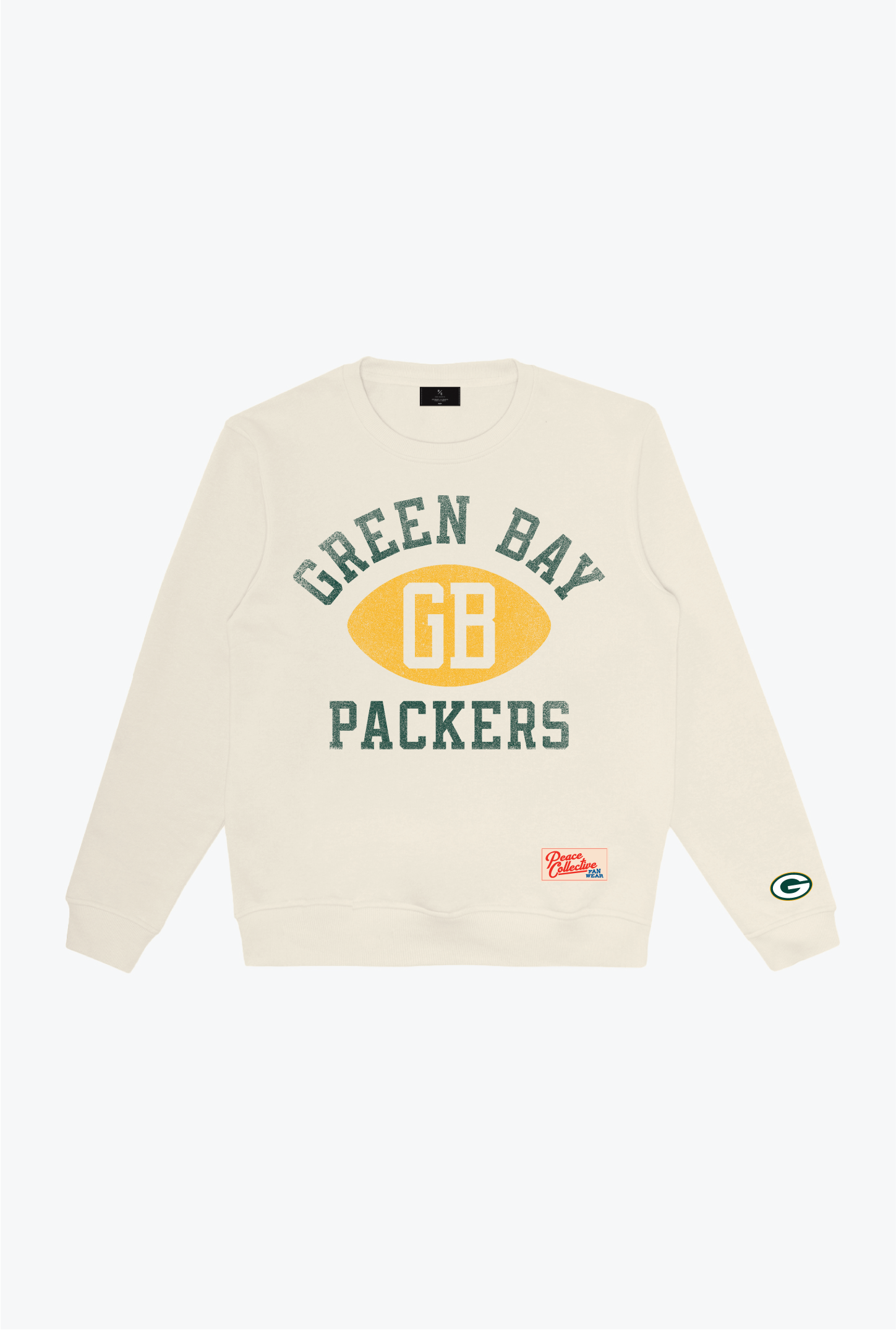 Green Bay Packers Warm Up Heavyweight Crewneck - Ivory