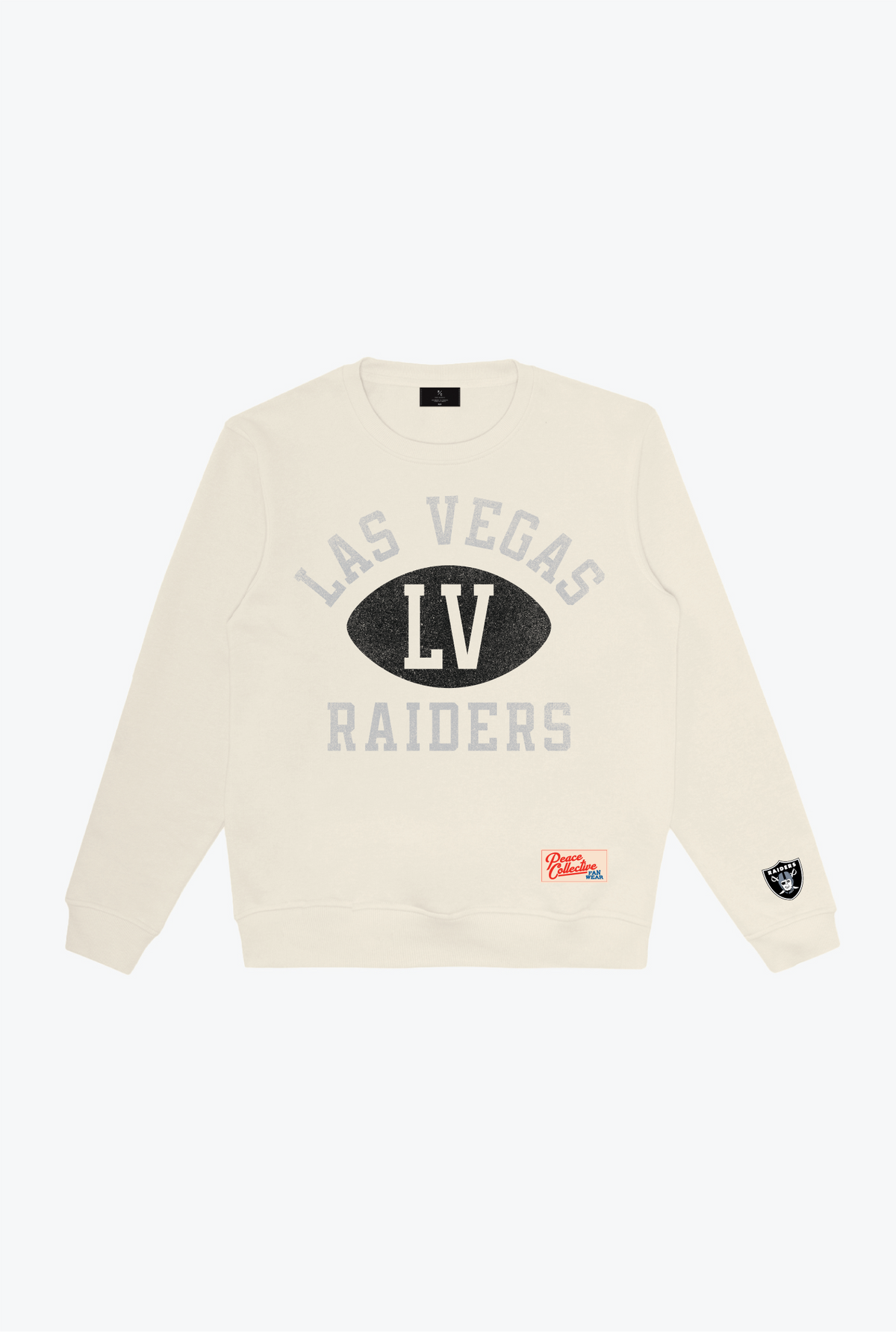 Las Vegas Raiders Warm Up Heavyweight Crewneck - Ivory