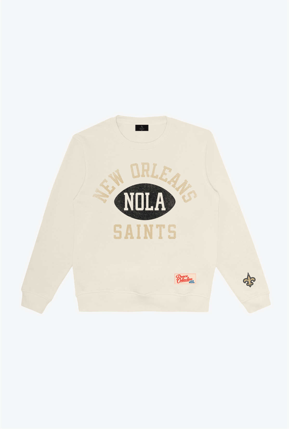 New Orleans Saints Warm Up Heavyweight Crewneck - Ivory
