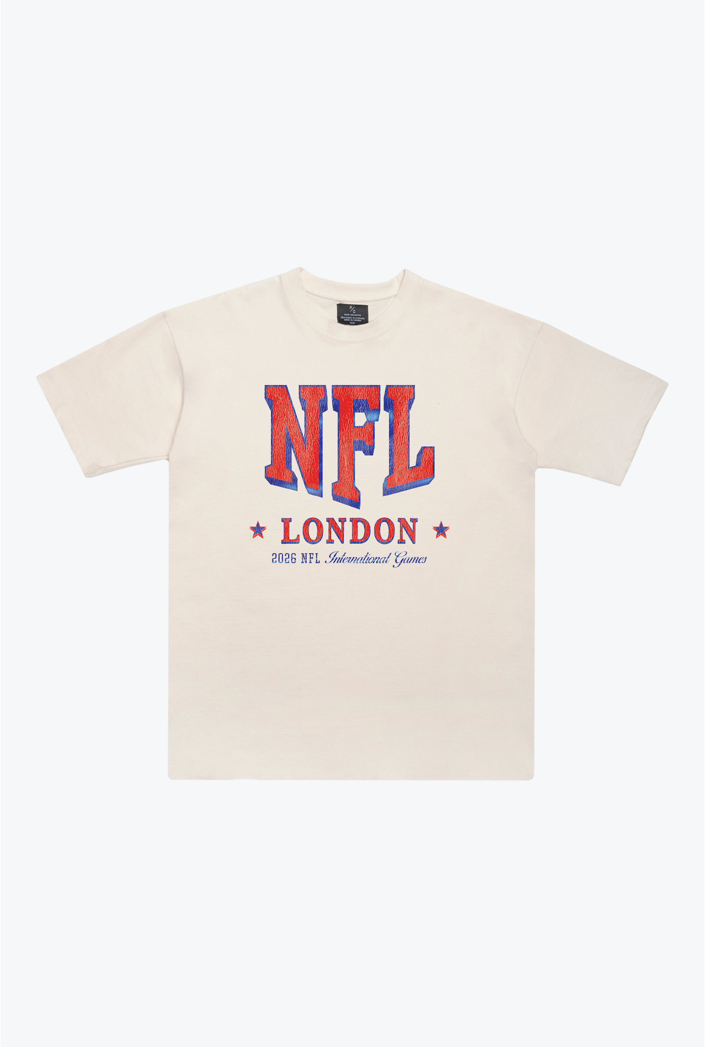 NFL London Heavyweight T-Shirt - Ivory