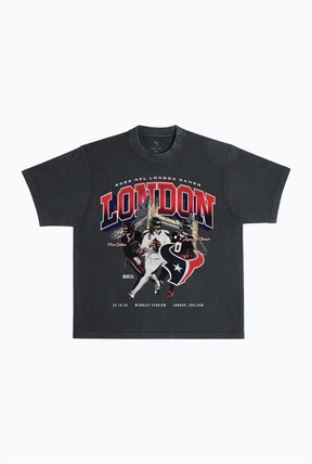 Houston Texans London Heavyweight Garment Dyed T-Shirt - Black