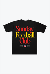 NFL Sunday Football Club Madrid Heavyweight T-Shirt - Black