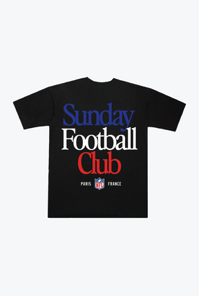 NFL Paris Sunday Football Club Heavyweight T-Shirt - Black