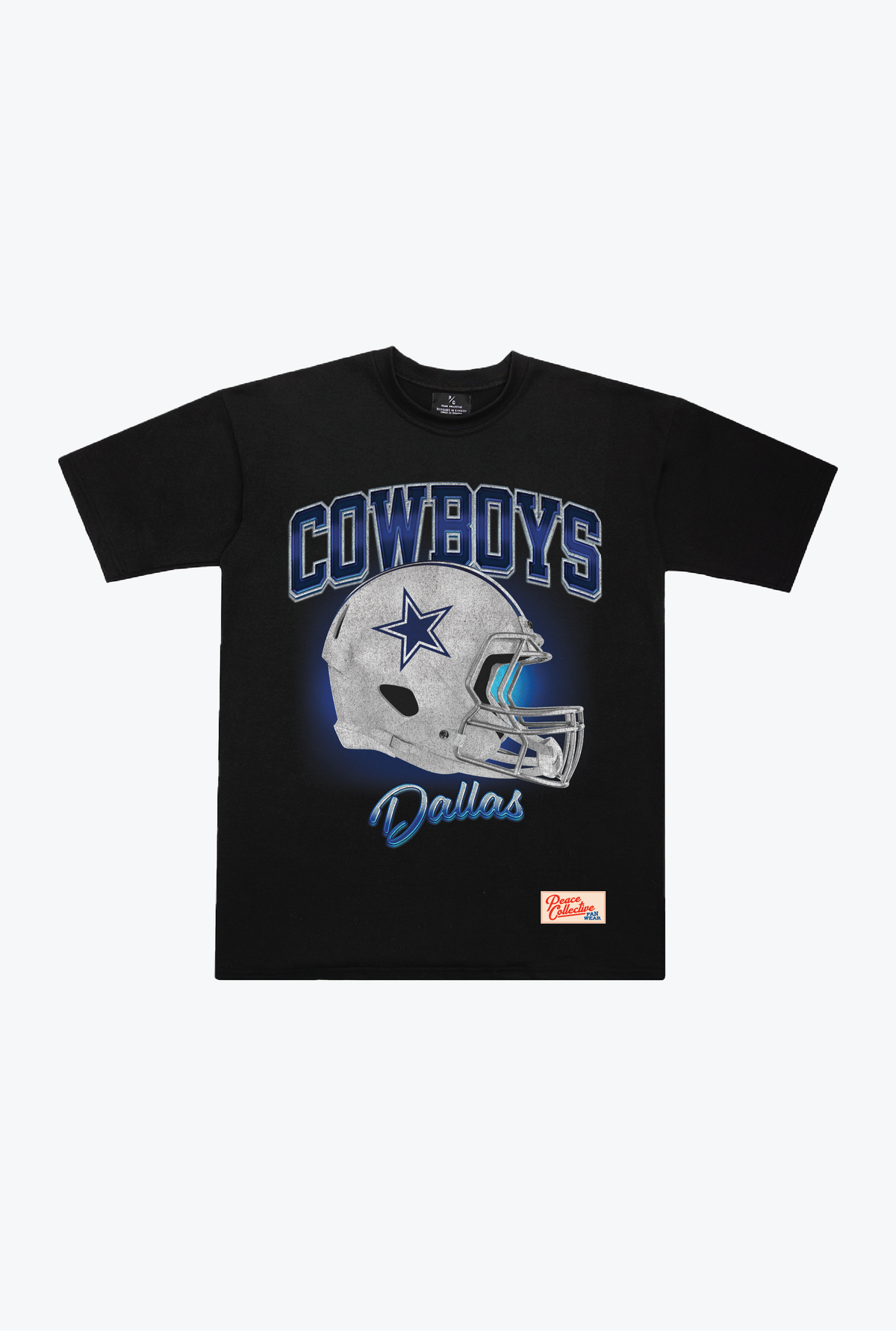 Dallas Cowboys Photorealistic Vintage Heavyweight T-Shirt - Black