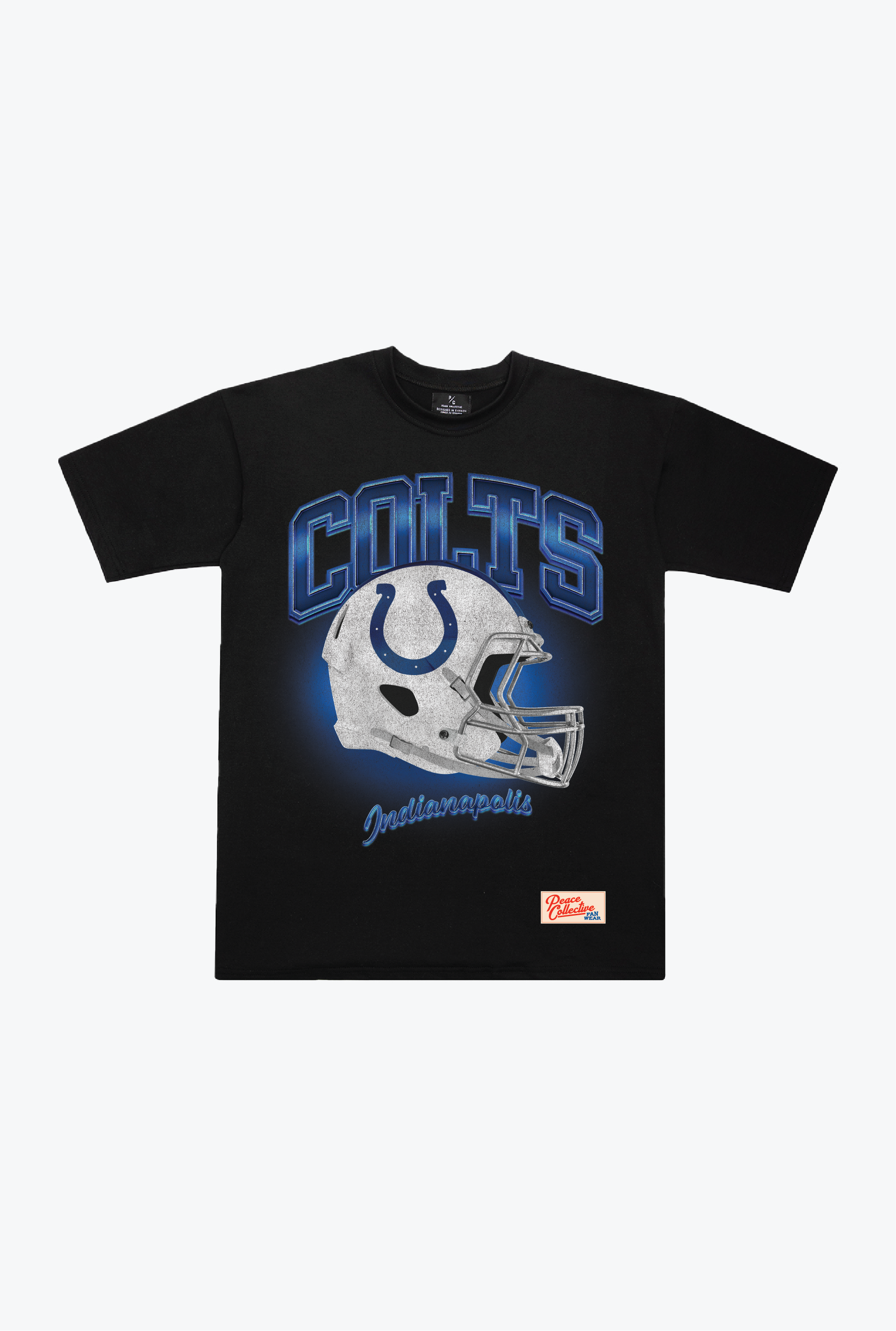 Indianapolis Colts Photorealistic Vintage Heavyweight T-Shirt - Black