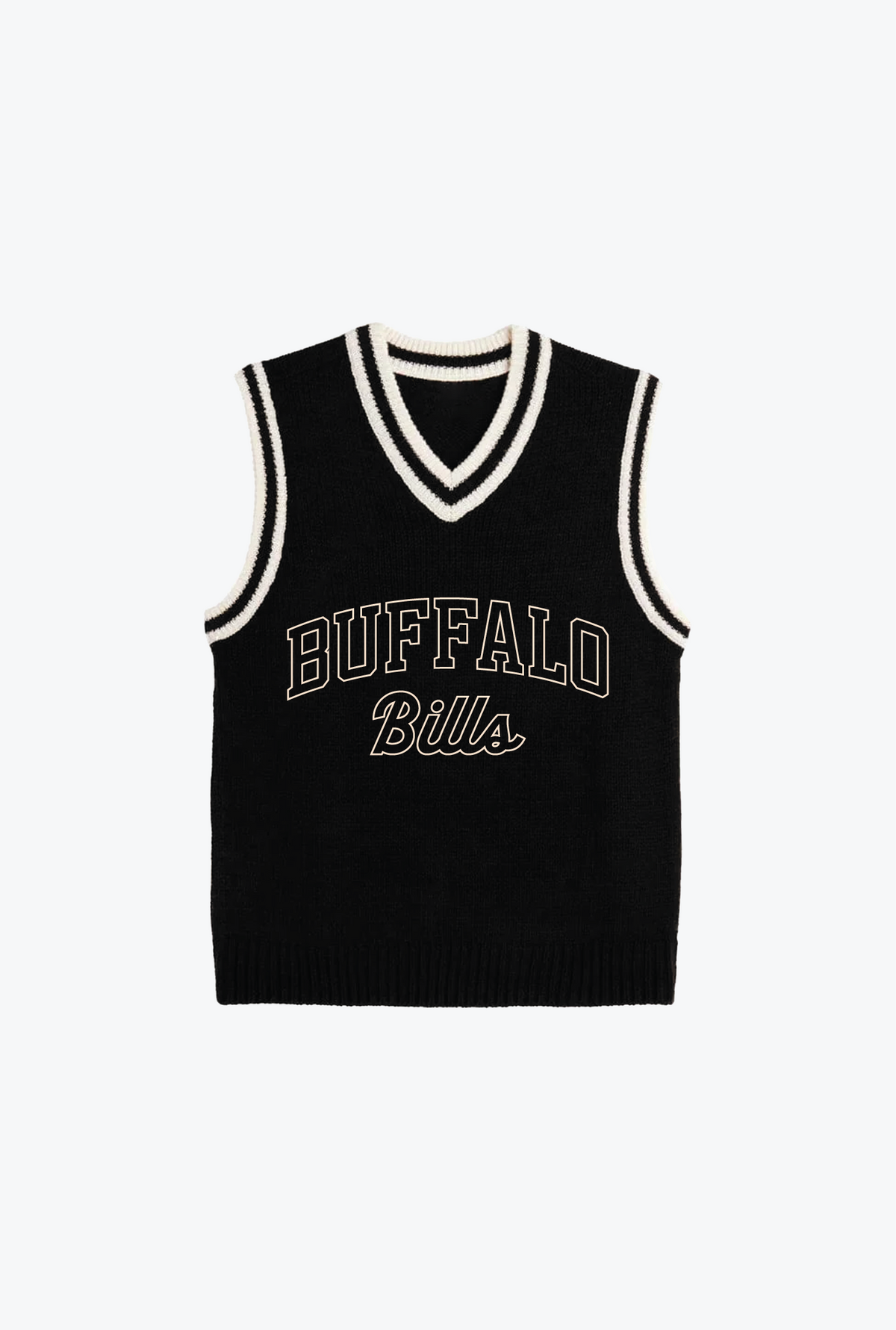 Buffalo Bills Knit Sweater Vest - Black