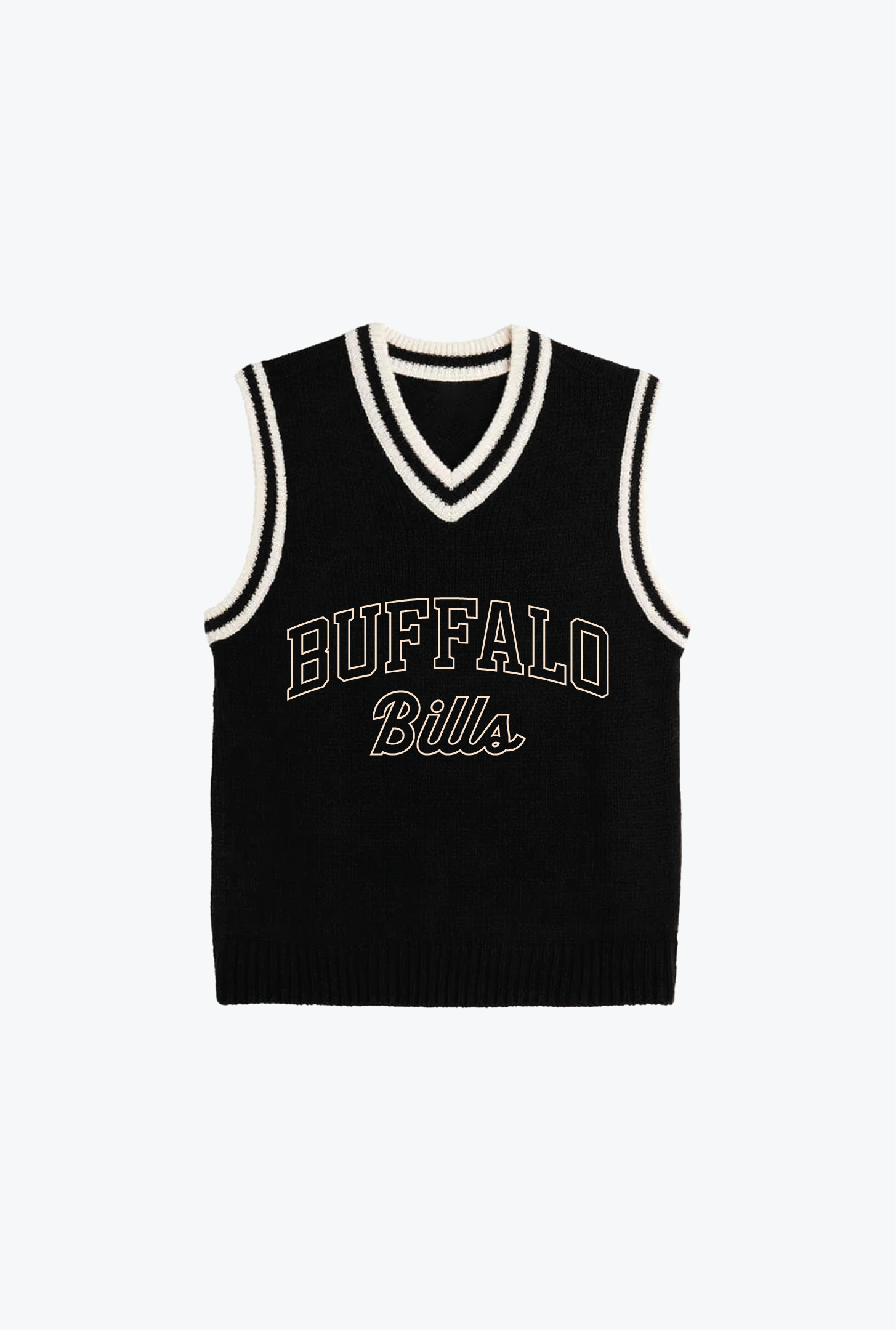 Buffalo Bills Knit Sweater Vest - Black