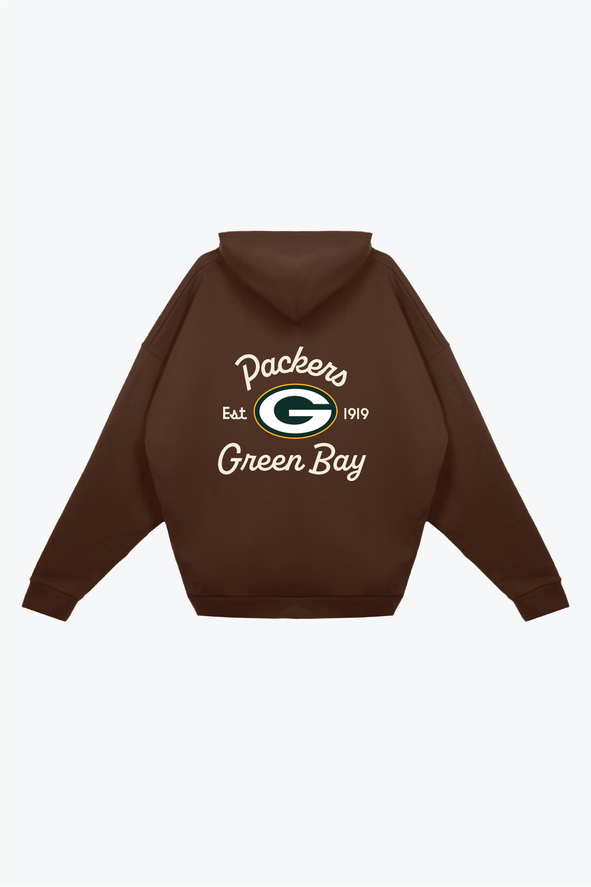 Green Bay Packers Fanleisure Heavyweight Hoodie - Brown