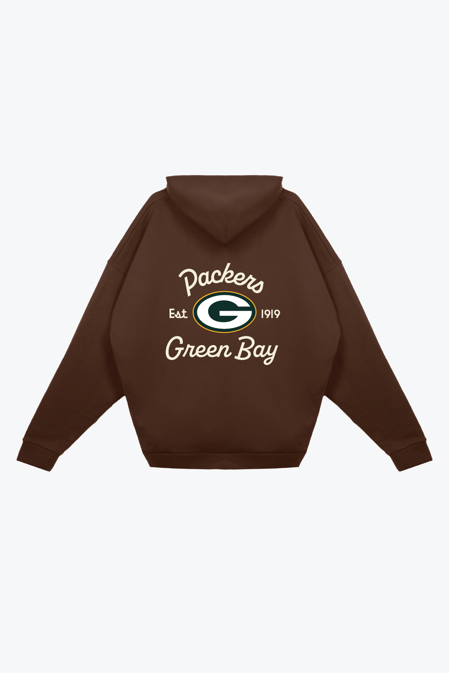 Green Bay Packers Fanleisure Heavyweight Hoodie - Brown