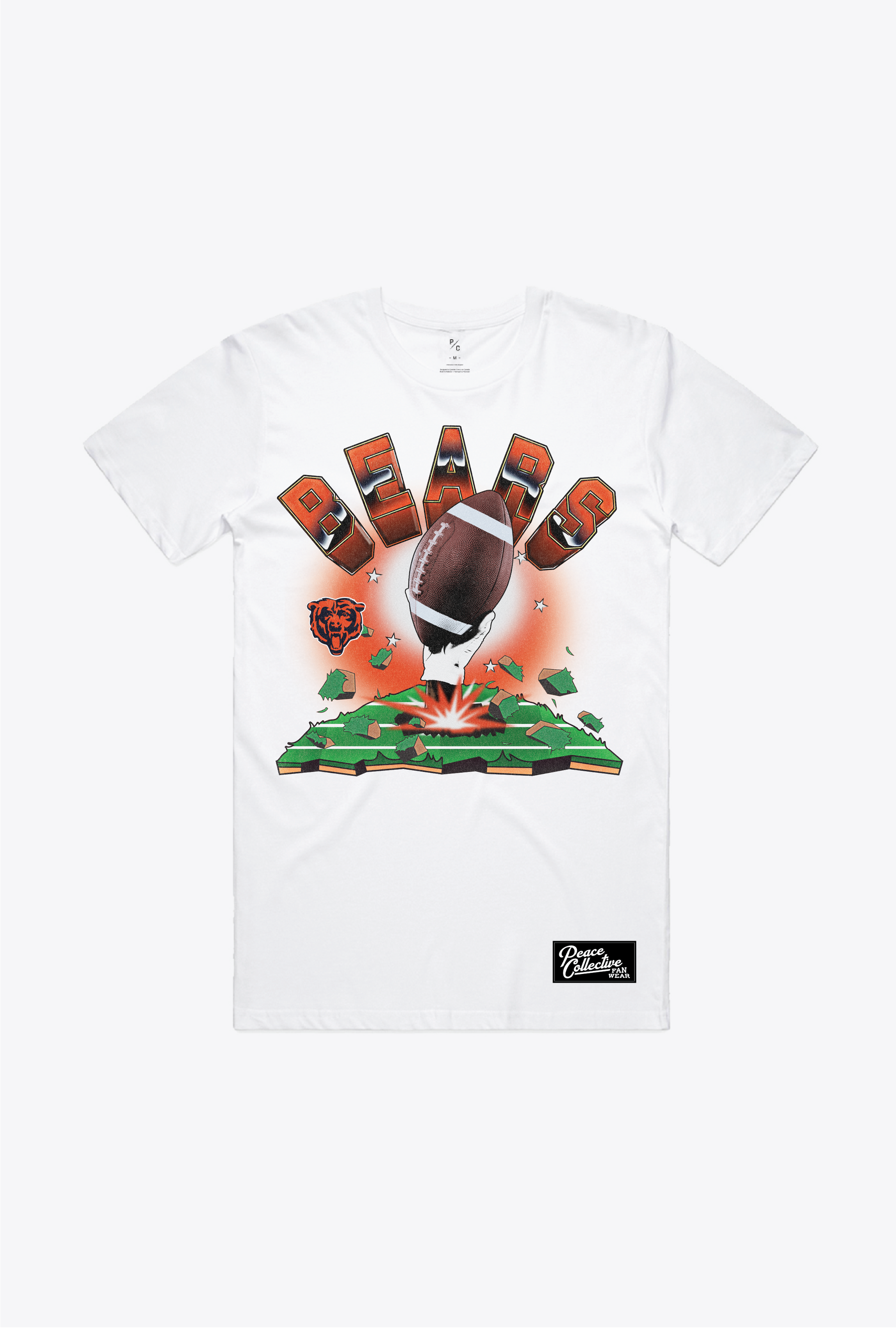 Chicago Bears Vintage Clubhouse T-Shirt - White