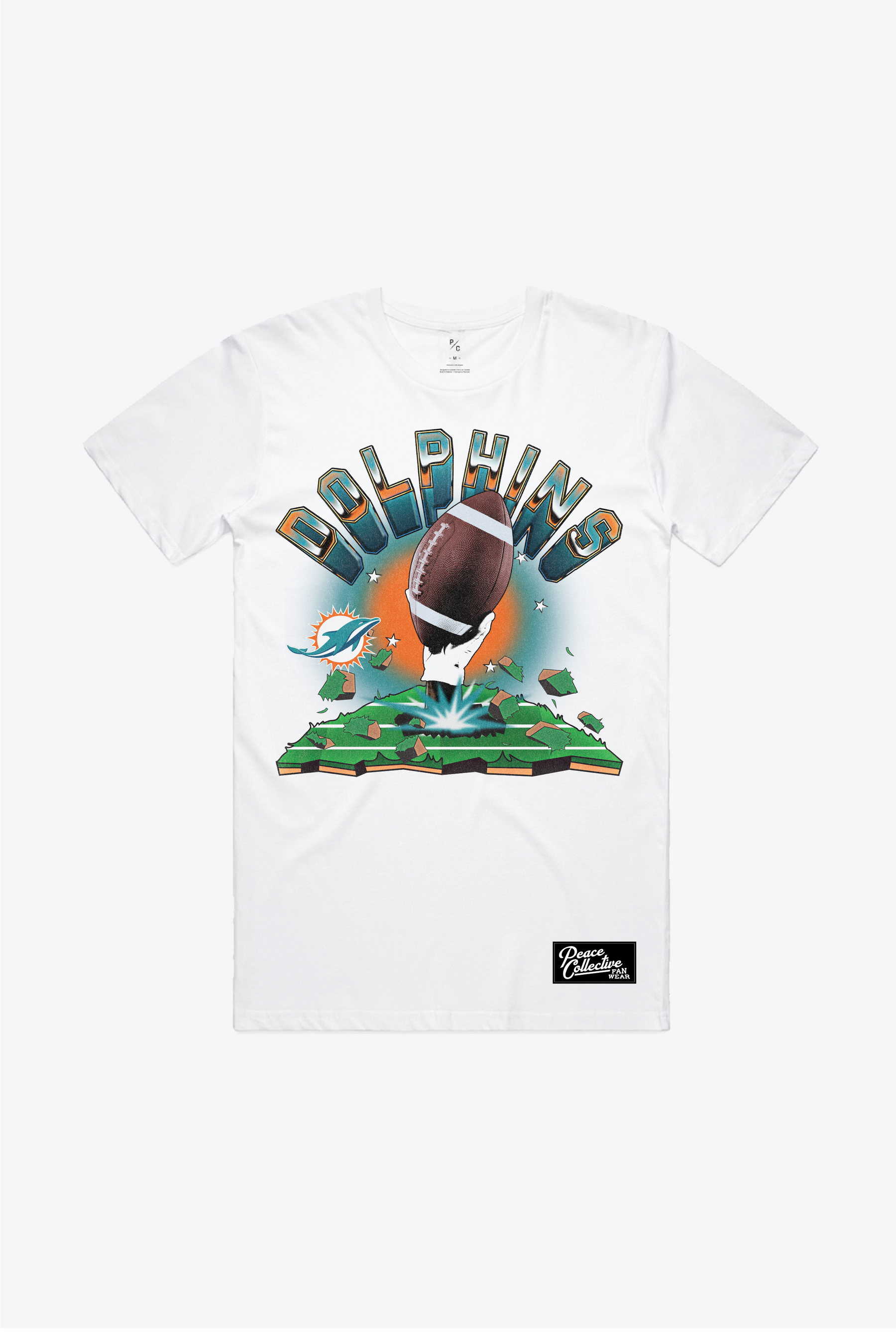 Miami Dolphins Vintage Clubhouse T-Shirt - White