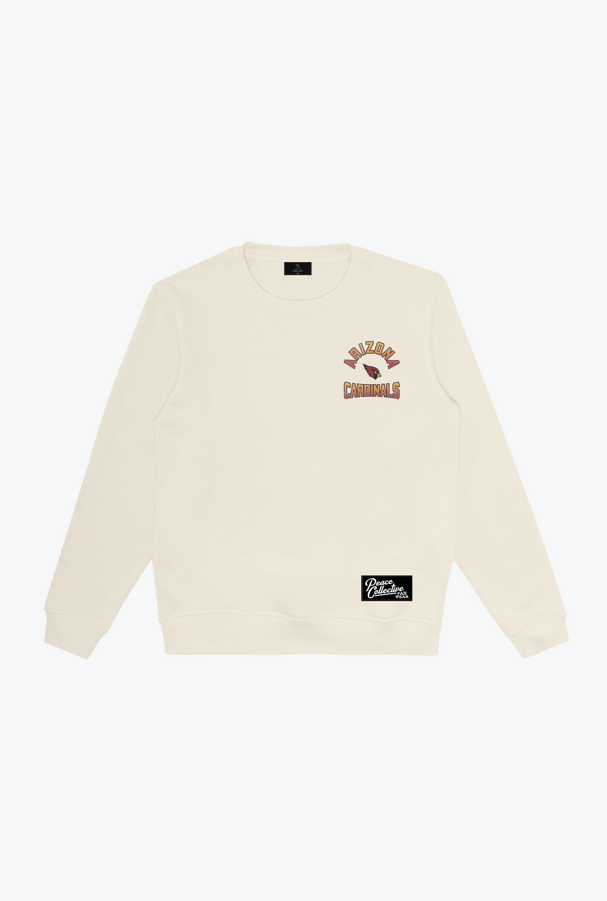 Arizona Cardinals Vintage Clubhouse Score Crewneck - Ivory