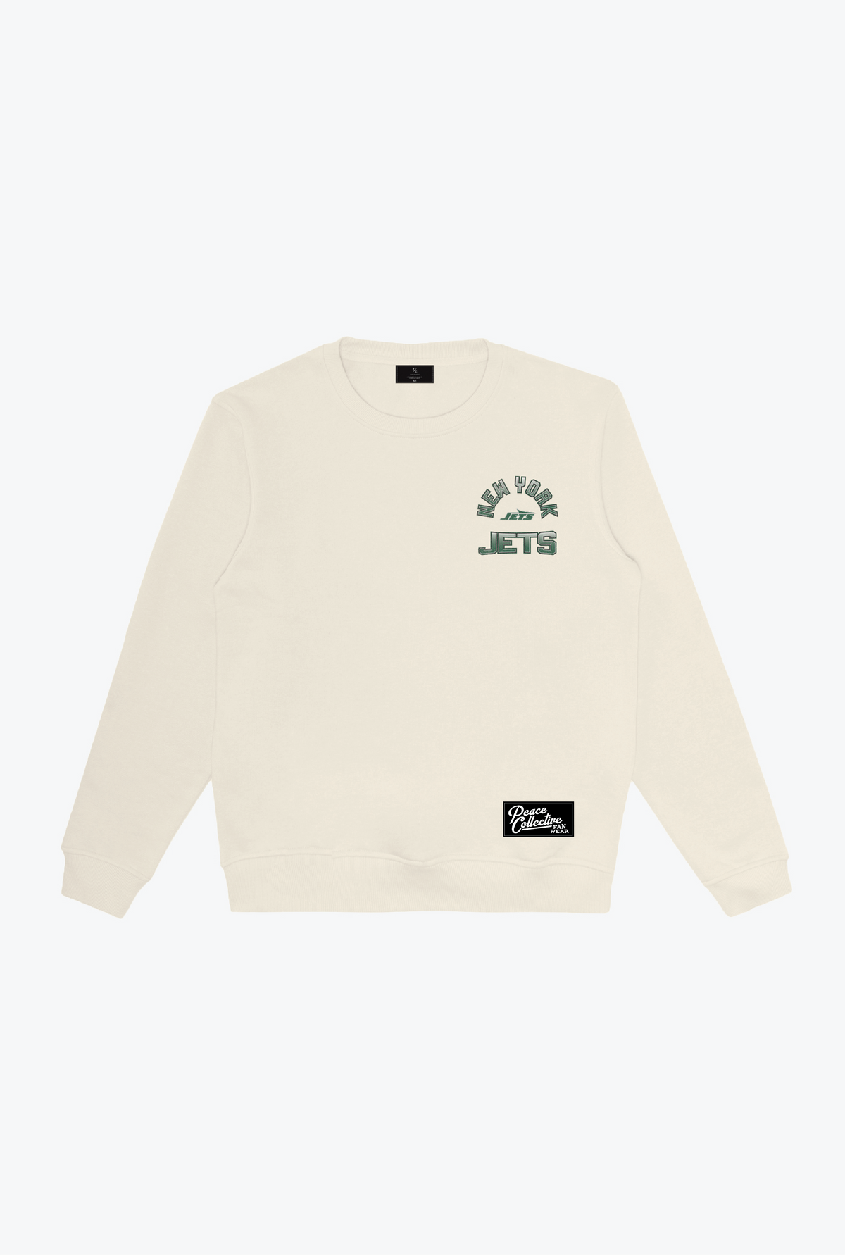New York Jets Vintage Clubhouse Score Crewneck - Ivory