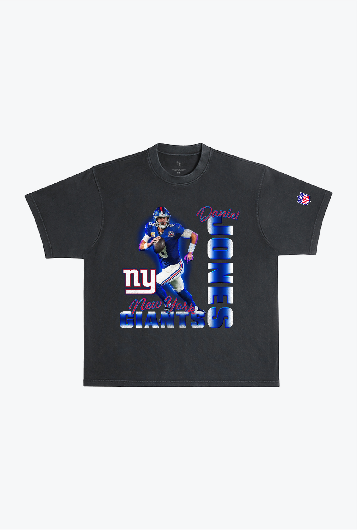 Daniel Jones Garment Dyed Heavyweight T-Shirt - Black