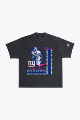 T-shirt épais teint en pièce Malik Nabers - Noir