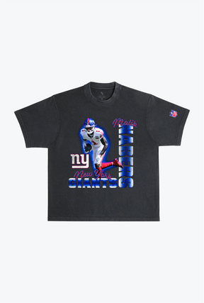 T-shirt épais teint en pièce Malik Nabers - Noir